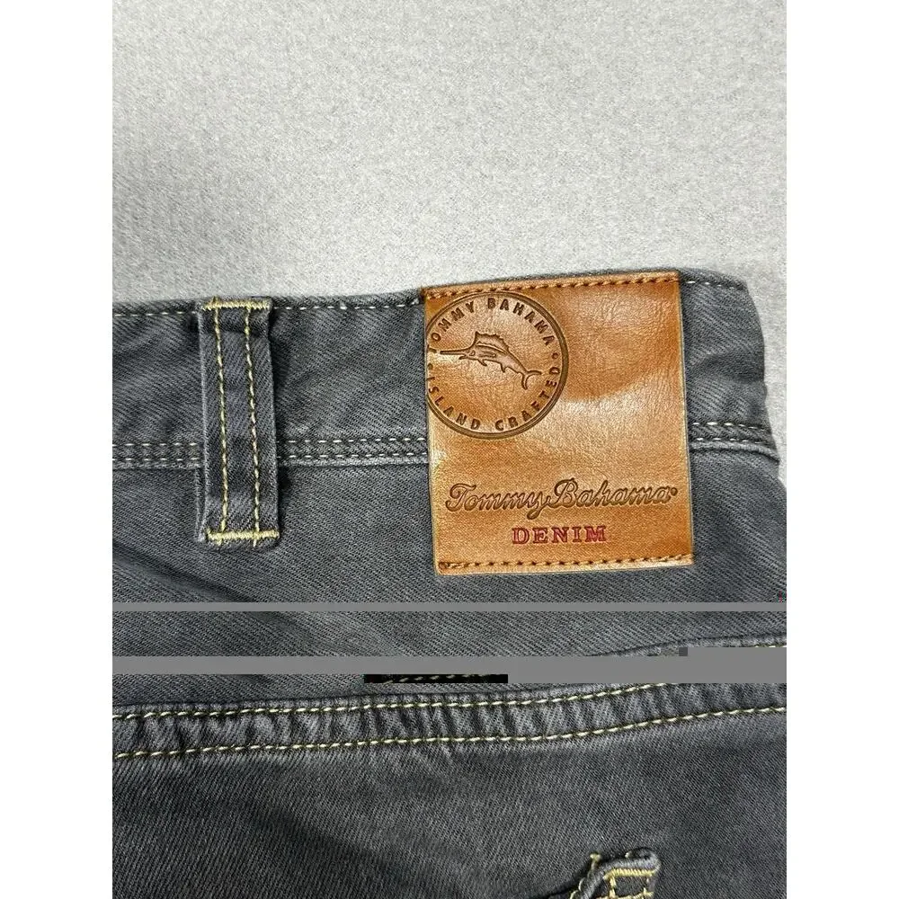 Tommy Bahama Straight Jeans Men’s 44x30 Dark Wash Denim Gray